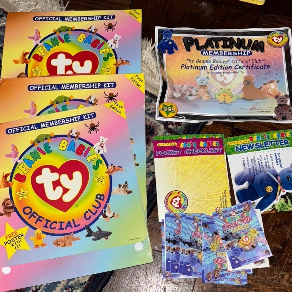 Beanie Babies official membership kit lot